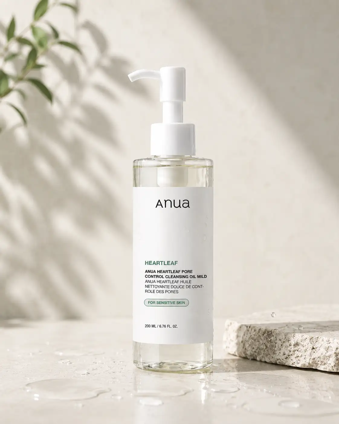 Anua Heartleaf Pore Control Cleansing Oil, gentle Korean cleanser for pores and excess oil