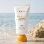 Anua Zero Cast Sunscreen SPF 50, moisturizing Korean facial sunscreen for daily protection