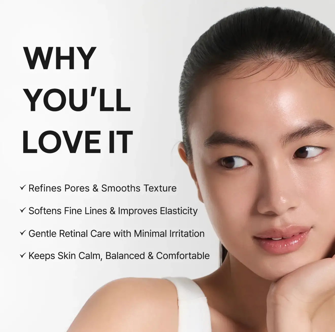 Arencia Retinal Booster Shot, Korean retinal serum for fine lines and uneven texture