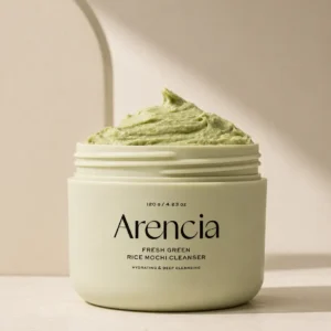 Arencia Rice Mochi Cleanser, gentle Korean facial cleanser for pores and excess oil
