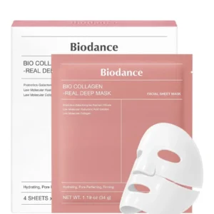 Biodance Bio-Collagen Real Deep Mask, firming Korean hydrogel face mask for dehydrated skin