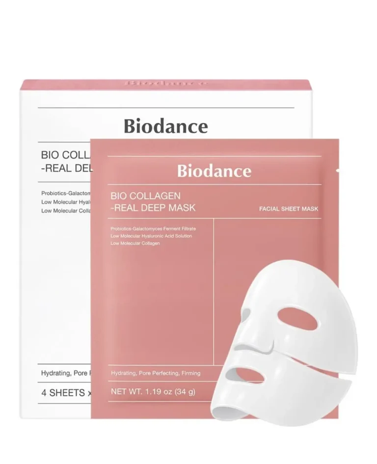 Biodance Bio-Collagen Real Deep Mask, firming Korean hydrogel face mask for dehydrated skin
