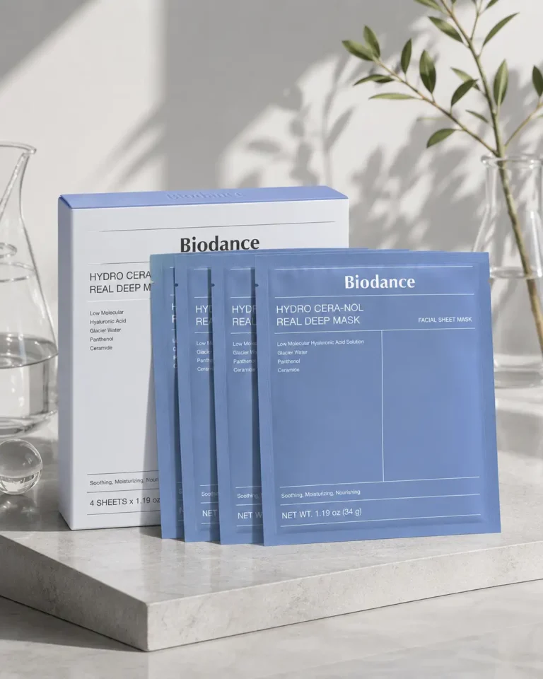Biodance Hydro Cera-nol Real Deep Mask, soothing Korean hydrogel face mask for dry skin