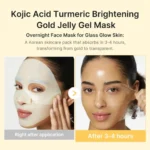 Medicube Kojic Acid Turmeric Gel Mask, brightening Korean face mask for dark spots