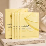 Medicube Kojic Acid Turmeric Gel Mask, brightening Korean face mask for dark spots